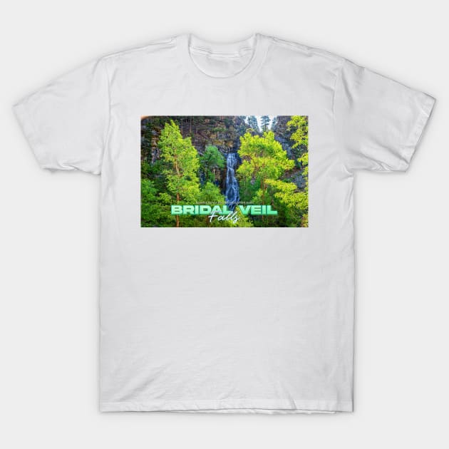 Bridal Veil Falls in Spearfish Canyon T-Shirt by Gestalt Imagery